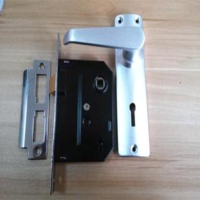 China Kenya Aluminum handle 2 , 3, 5 lever zinc body mortise dead lock with 2 zinc keys for sale