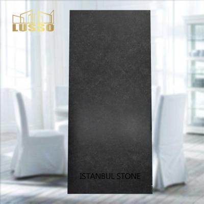 China LUSSO Tiles Full Color Non-slip Matte Porcelain 600x1200mm Black Modern Rustic Body Ceramic Thin Tile For Project for sale