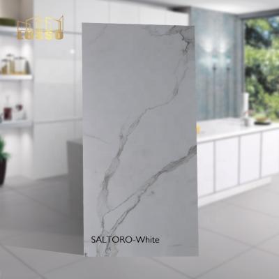 China LUSSO Hot Sale 600x1200mm Waterproof Ceramic White Color Non Slip Full Body Glazed Hotel Polished Porcelain Tile For Flooring for sale