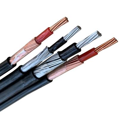 China Industrial Copper Conductor XLPE Insulated 4mm 6mm 10mm 16mm Airdac 2x6mm Power Cable Bare Neutral Concentric Cable for sale