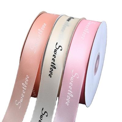 China 3mm-100mm Decoration Polyester Satin Ribbon Viable Hot Selling Colored Satin Ribbon for sale