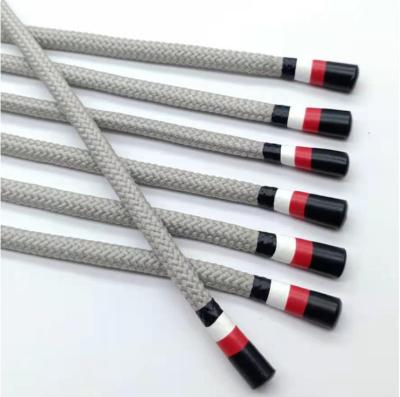 China Polyester rope manufacturers specializing in the production of environmental protection silicone head rope black white hollow round rope c for sale