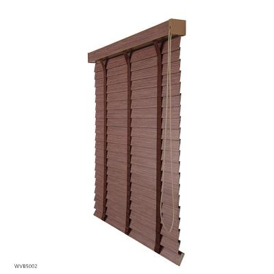 China Eco-friendly Brazil Market Wooden Persianas With High Quality For Exterior Window Blinds for sale