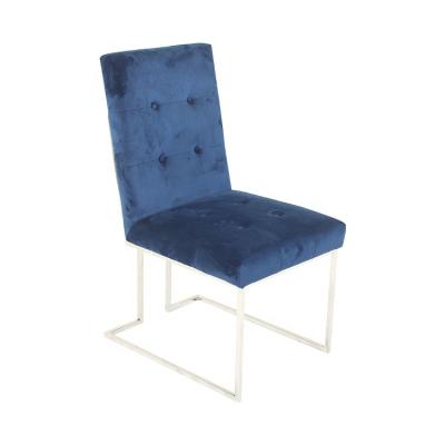 China CX Comfortable Factory Wholesale Modern Velvet Metal Legs Kitchen Dining Leisure Living Room Bar Chair for sale