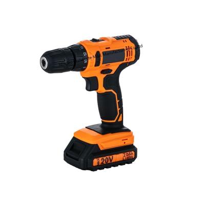 China 20V Product Cordless Driver Battery Operated Cordless Screwdriver Electric Drill 1/2