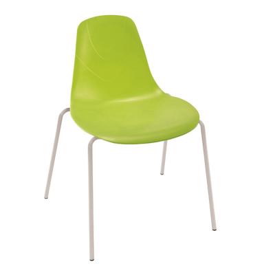 China Modern Metal Frame Plastic Shell Restaurant Chair Dining Chair for sale