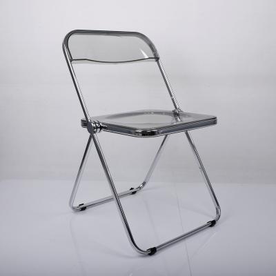 China Hot sale modern cheap transparent acrylic wedding plastic folding chair for sale