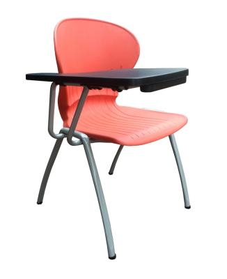 China Modern PP Shell Plastic School Chair With Big Writing Tablet for sale