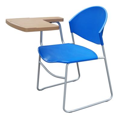 China Traditional upholstered plastic school chair with writing board for sale