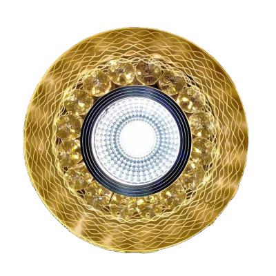 China 2021 Modern New Style Crystal Spot Lights 5+5W Double Color 120mm Crystal Spot Lights for sale