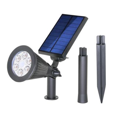 China Energy Saving PIR Motion Sensor Solar Led Floodlight 2-in-1 Adjustable Solar Garden Lamp for sale