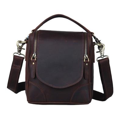 China High Quality Custom Tiding Vintage Style Cross Shoulder Body Bag Design DSLR Genuine Leather Camera Bag for sale