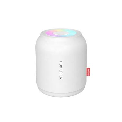 China Feel Comfortable Colorful Cup Rotation Led Light Car Desktop Mini Air Humidifier Max 40ml/h for sale