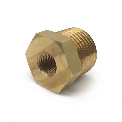 China Auto Parts Bushing China Wholesale Brass Wire Weld Head Female Male Auto Parts Pipe Fitting Duct Hex Reducer Bushing for sale