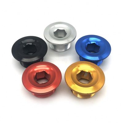 China Factory Direct Aluminum Anodized Mountain Bike Bicycle Parts Round Arm Crank Screws Crankset Screws for sale