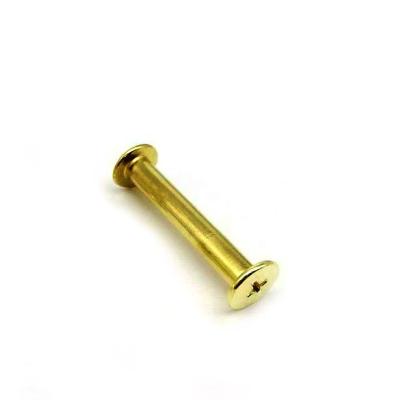 China Pan Factory Price M5 m10 Brass Phillips and Slotted Flat Head Chicago Screw Rivets for sale