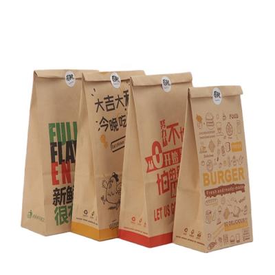 China High Strength Brown Color Unbleached Packaging Kraft Paper Roll Shopping Bag Food Grade Paper Bag for sale