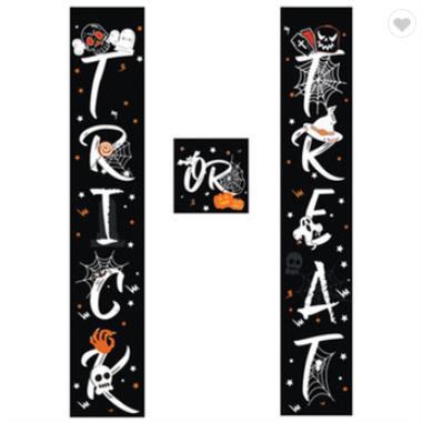 China Chirstmas Decor Halloween Door Curtain Christmas Couplet Couplet Banner Christmas Door Sign, 