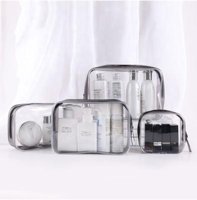 China Fashion Transparent PVC Bags Travel Organizer Clear Makeup Bag Beautician Cosmetic Bag for sale