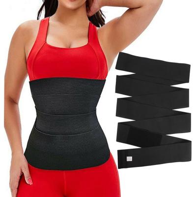 China Breathable Body Shapewear Tummy Wrap Woman Waist Trainer Waist Trimmer Wrap Bandage Waist Flat Belly Slimming Gain Postpartum Sheath Bandage for sale