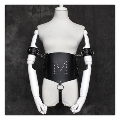 China Bondage Leather Body Harness Restraints Fetish Men PU Male Sex Toys Adult Game Erotic Toys for sale