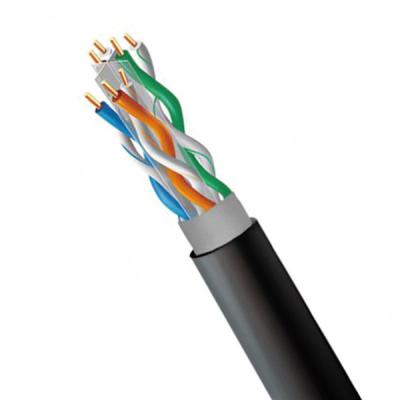 China 1000 Mbps Cat 6 UTP Buitennetwerkkabel 23AWG Solid PVC+PE Uitbreiding tot 550MHz Te koop