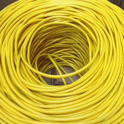 China CAT6 1000FT Onbeschermde Ethernetkabel 23AWG 4P Solid Yellow PVC Te koop