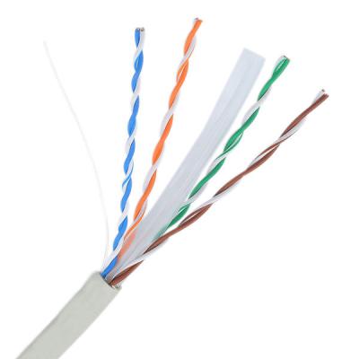 China CAT6 Ethernet Network UTP Cable 23AWG White PVC Plenum 500FT for sale