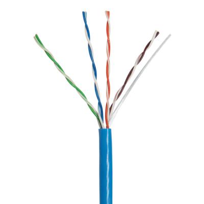 中国 CMR 24AWG UTP CAT5Eケーブル PVC 100MHz Cat5e プラニウムブルー 1000フィート 販売のため