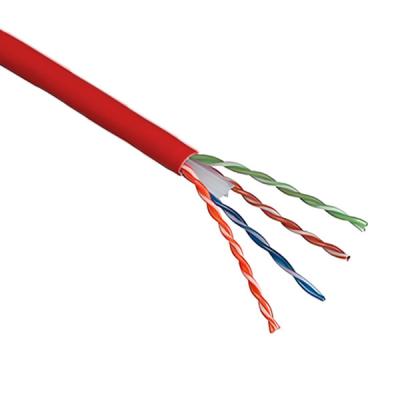 China 250MHz Red UTP CAT6 Cable 23AWG 1000FT Cable de red Ethernet en venta