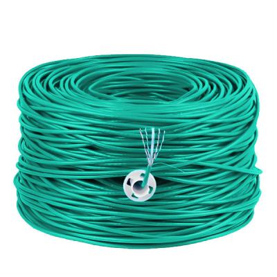 Κίνα LSZH UTP 100MHz 24 AWG Cat 5e καλώδιο 1000ft πράσινο καλώδιο δικτύου υψηλής ταχύτητας προς πώληση