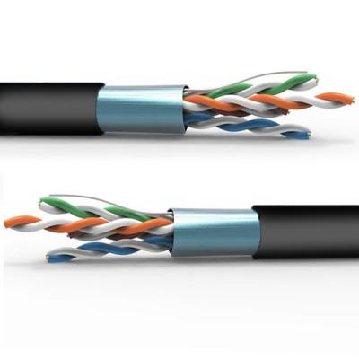 Cina 24AWG CAT5E FTP Cable PE esterno 100% rame in vendita