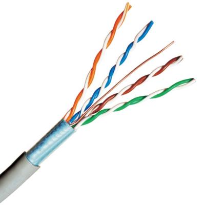 Cina FTP CAT 5E Grigio 0,515 mm Cable Ethernet di rame Pass Fluke 1000FT in vendita