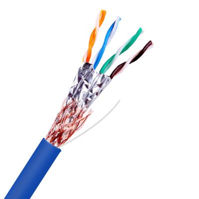 China SFTP Cat5e 24AWG Expand a 350Hz 1000Ft Cable de chaqueta de PVC azul pasa por el flujo en venta