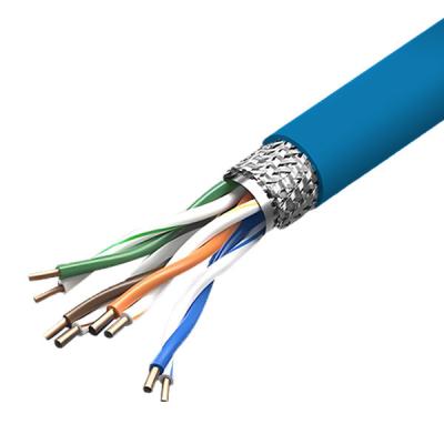 China 100 MHz Cat5e SFTP LSZH Pleno 24AWG Cable de red sólido de alta velocidad 1000FT en venta