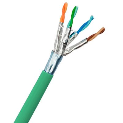 China Green LSZH Jacketed FFTP CAT6A Cable 23AWG For Dedicated To Data Centers for sale