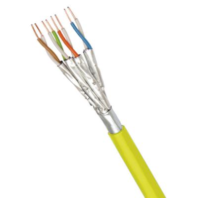 중국 노란색 23AWG CAT6A F FTP LSZH 이더넷 케이블 500MHz 305m 길이 HDPE 단열 판매용