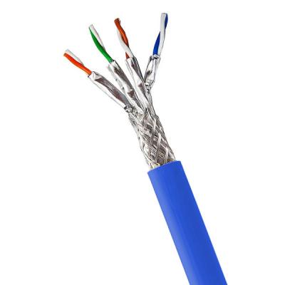 China 0.585mm SFTP CAT7 Cable LSZH Blue Cable With Shielding For Secure 600MHz Data for sale