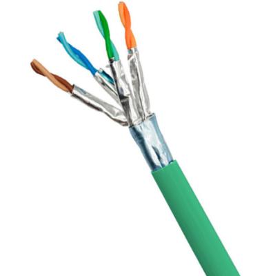 China Green LSZH Jacketed FFTP CAT6A Cable 23AWG For Dedicated To Data Centers for sale