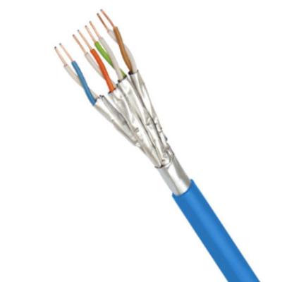 China 23AWG FFTP CAT6A Cable Blue LSZH 10Gbps High Speed Network Cable 1000Ft for sale
