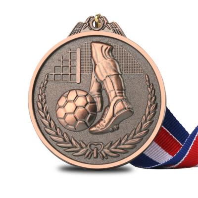 China 3D Metal Award World Zinc Alloy Marathon Running Sports Military Medal Metal Wholesale Custom Silver Medals for sale