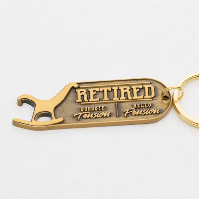 China Promotional Customized Creative Personalized Hot Style Bottle Opener Custom Metal Environmental Friendly Key Chain for sale