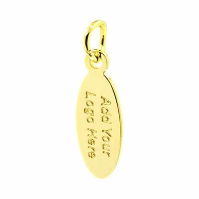 China Custom China Gold Stainless Steel Logo Pendant Charm Engraved Jewelry Tags For Necklaces for sale