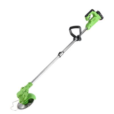 China Anti-skid Electric Telescopic Cordless Line Trimmer, Lithium Brush Cutter Telescopic Handle 21V Electric Grass Lawn Mowers for sale