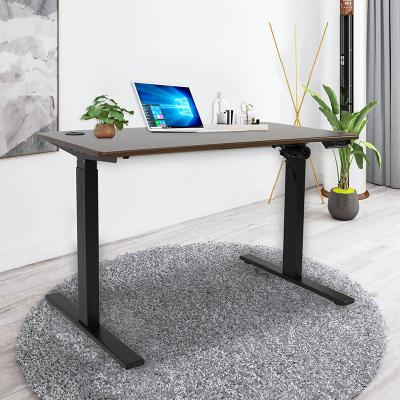 China Ergonomic Motor Adjustable Single Height Desk Table Lift Steel Rising Leg For Sit To Stand Desk Stand Up Computer Standing Desk for sale