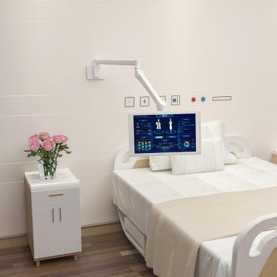 China Aluminum Medical Mounting Solutions Mount Rotation Medical Ceiling Mounted Hospital Bedside Monitor Arms for sale