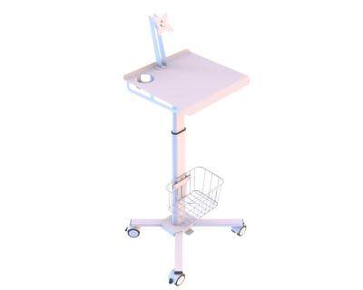 China Commercial Furniture/Medical Furniture All In One Hospital Adjustable Industrial Medical Workstation Height Lab Laptop Cart Mobile Rolling Cart for sale