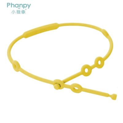 China Phanpy Infants Anti-Drop Chain 100% Food Grade Silicone Pacifier Clip Baby Sustainable Teether Support for sale