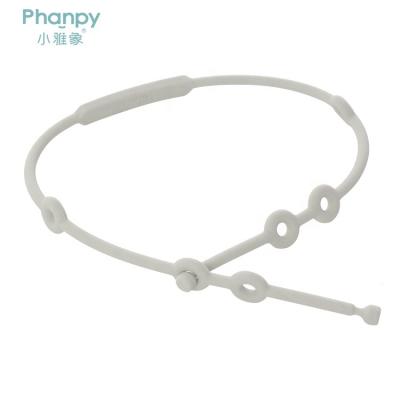 China PH719305 Sustainable Silicone Teether Strap Chains Food Grade Baby for sale