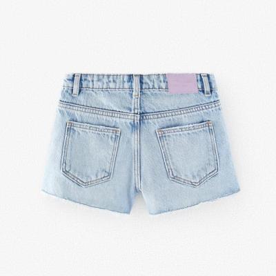 China Summer Breathable Girls High Waisted Denim Shorts Jeans Girls Shorts Casual Denim Shorts for sale